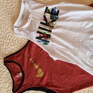 Nike tanks tops (lot of 2 as shown) both are size XS